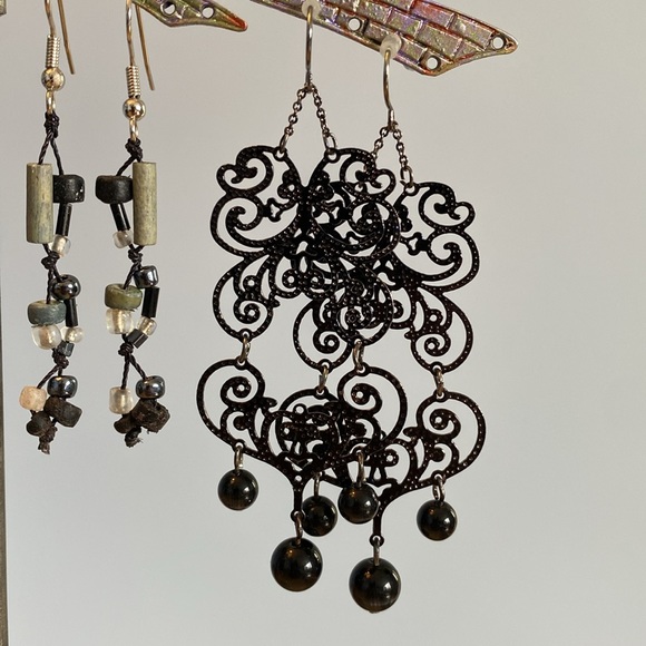 Collection of Black Earrings - Picture 4 of 4